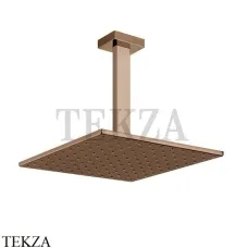 Gessi Rettangolo shower Верхний душ с потолочным кронштейном 15186-030, Copper глянец