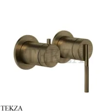 Gessi INGRANAGGIO Смеситель для душа, 2 потока, внешняя часть 63580-713, Antique Brass Gessi INGRANAGGIO Смеситель для душа, 2 потока, внешняя часть 63580-713, Antique Brass