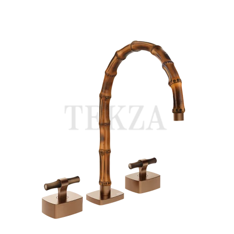 Gessi Jacqueline Смеситель для раковины на 3 отв., без донного клапана 77217-708, медь Brushed