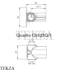Nicolazzi  Встраиваемая часть для настенного смесителя Quadro C5523Q/1