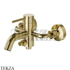 Newform XT Смеситель для ванны с изливом, без гарнитура, 4240.61.020, PVD Glossy gold