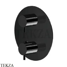 Newform XT Термостат для душа 2,3,4,5 потока, внешняя часть, 67608E.01.093, черный матовый Newform XT Термостат для душа 2,3,4,5 потока, внешняя часть, 67608E.01.093, черный матовый