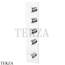 FIMA Carlo Frattini Spillo UP Термостат для душа 4 потока, внешняя часть F3869X4BS, белый матовый