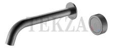 Boheme Tech Смеситель автоматический для раковины из стены на 2 отв. TECH 158/2-GM Gun Metal