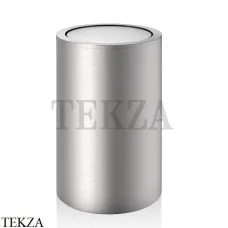 Decor Walther DW 121 Корзина для белья с крышкой 0610776, сталь матовая