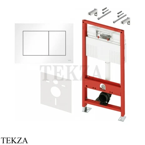 TECE TECEbase Комплект 3.0 c кронштейнами, звукоизоляцией, панелью смыва TECEnow N500413, белый глянец