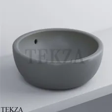 Cielo SHUI Раковина круглая 42 накладная с переливом SHBA CM, Cemento