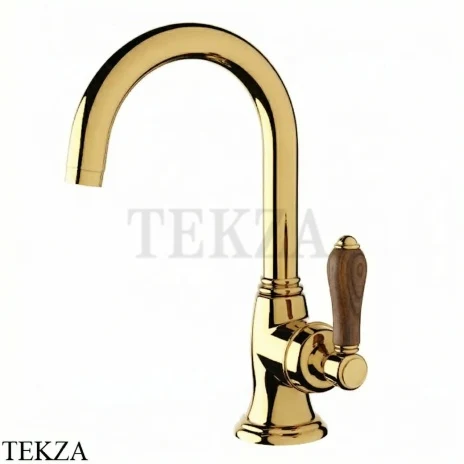 Nicolazzi Cinquanta Смеситель для раковины без гарнитура Forest, 3454TCGB77C, золото глянец