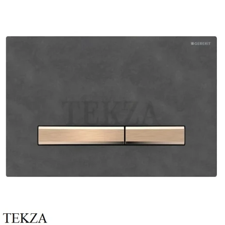 Geberit Sigma50 Клавиша смыва 115.650.JV.1, натуральный сланец-красное золото
