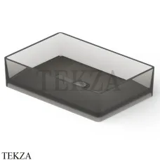 Dea Design Washbasins Раковина настольная 60х40 Glasstech DD9009 600 R4, Smoky Black R4