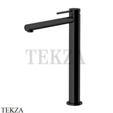 Gattoni Circle One Смеситель для раковины высокий, с донным клапаном 9048/90NO, черный матовый