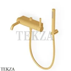 Zucchetti Pan Смеситель для ванны и душа с гарнитуром ZP6181.C41, brushed gold