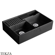 Villeroy & Boch DOUBLE-BOWL SINK Кухонная мойка, с двумя чашами, с эксцентриком 632392J0, Chromit Ceramicplus