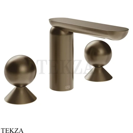 Gessi Perle Смеситель для раковины на 3 отв., без гарнитура 74005-761, бронза Coffee