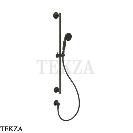Gessi VENTI20 Штанга в комплекте с душевой лейкой, шланг, вывод 65141-187, Aged Bronze