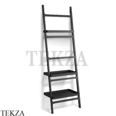 Decor Walther Stone Black HTLA Напольный полотенцедержатель лестница с 3 полками 0932060, черный матовый