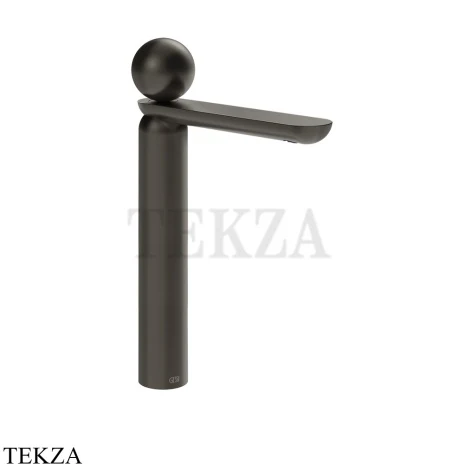 Gessi Perle Смеситель для раковины высокий, без гарнитура 74004-707, black хром Brush
