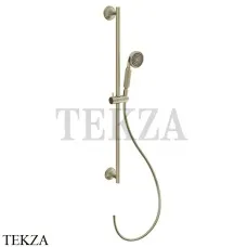 Gessi VENTI20 Штанга в комплекте с душевой лейкой, шланг 65143-727, Brass Br. PVD