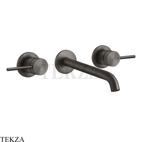 Gessi 316 CESELLO Смеситель для раковины излив длинный, внешняя часть 54494-707, Black Metal Brushed PVD