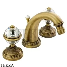 Migliore Cristalia SWAROVSKI Смеситель для биде, с донным клапаном 18579, бронза classic