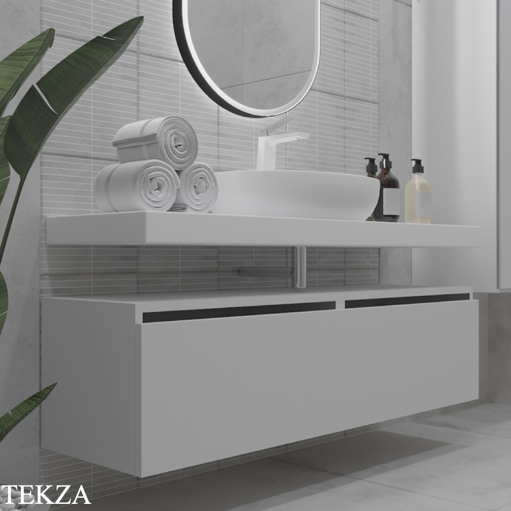 ARMADI ART FLAT Тумба-ящик под столешницу 897-060-W, белый, глянец