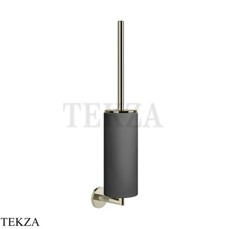 Gessi ANELLO Туалетный ершик настенный, композит черный 63720-720, Nickel PVD