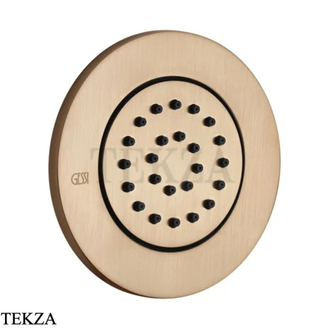Gessi INCISO SHOWER Боковая форсунка поворотная, внешняя часть 32982-726, Warm Steel Br. PVD