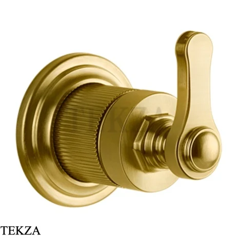 Gessi VENTI20 Вентиль запорный, 1 поток, внешняя часть 65247-716, Gold Br. PVD