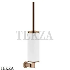 Gessi INCISO accessories Туалетный ершик настенный, белый 58519-030, Copper глянец