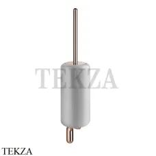 Gessi Goccia Туалетный ёршик настенный, белая керамика 38019-123, Copper глянец