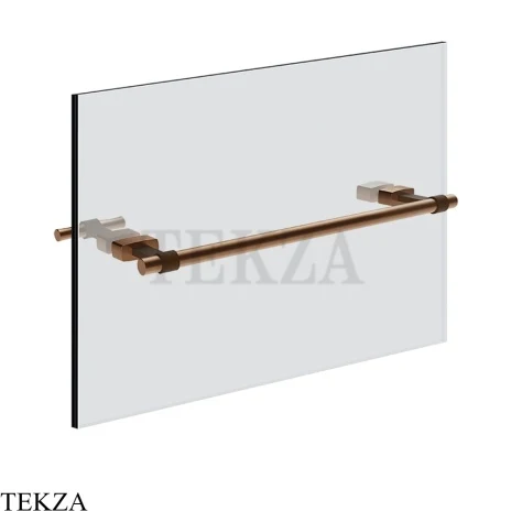 Gessi Jacqueline Полотенцедержатель для крепления на стекло, 30 см 77511-708, медь Brushed