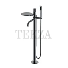 Boheme Stick Смеситель для ванны напольный, комплект Stick 129-SGM.3 Shine Gun Metal LINEA