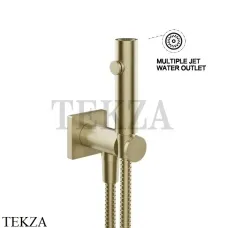 Gessi RILIEVO Гигиенический душ с держателем и выводом воды 59153-727, Brushed Brass