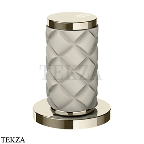 Gessi Pelle Tresse Смеситель-рычаг управления на столешницу 78200-433, Crème/ Nickel PVD