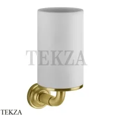 Gessi VENTI20 Стакан настенный белый 65407-716, Gold Br. PVD Gessi VENTI20 Стакан настенный белый 65407-716, Gold Br. PVD