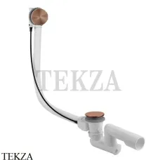 Gessi Колонна сливная для ванны, кабель 70 см 01452-708 Copper Brushed