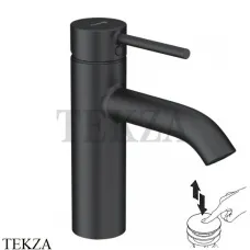 Kludi BOZZ Смеситель для раковины 100, с донным клапаном 382883976, черный матовый