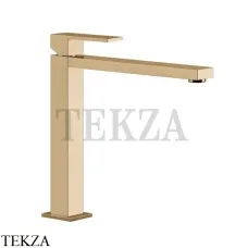 Gessi Rettangolo Смеситель для раковины длинный излив, без сливного гарнитура 11924-735, Warm Bronze