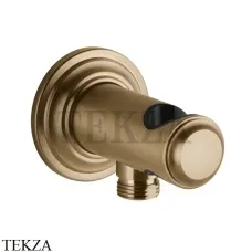 Gessi VENTI20 Держатель для душевой лейки с выводом воды 65161-726, Warm Bronze Br.