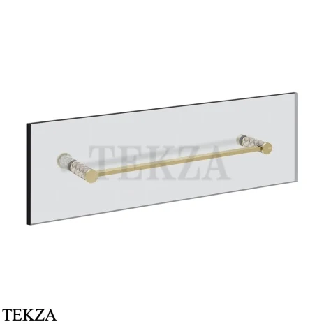 Gessi Pelle Tresse Полотенцедержатель для крепления на стекло, 45 см 78713-435, Crème/ Brass Br. PVD