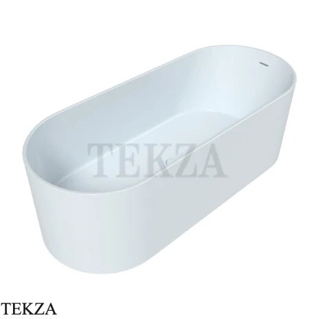 Flaminia Oval ванна овальная отдельностоящая 170×70×55 см, голубой Azzurro Polvere глянец