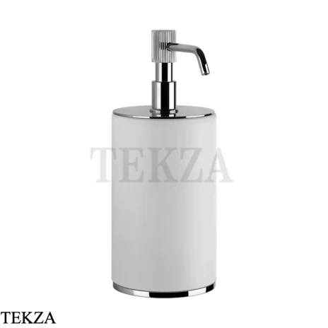Gessi VENTI20 Дозатор для жидкого мыла настольный белый 65437-031, хром глянец