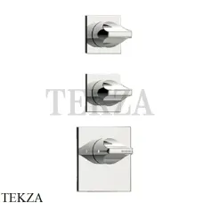 Bossini  APICE Термостат для душа на 2,3 потока, внешняя часть Z035203.094, никель Brushed