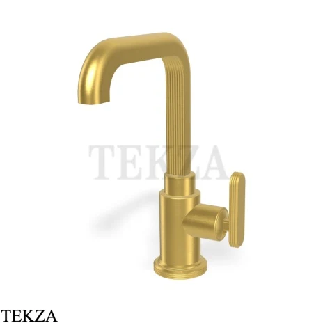 FIMA Carlo Frattini Park Line Смеситель для раковины высокий, с донным клапаном F1321LOS, brushed gold