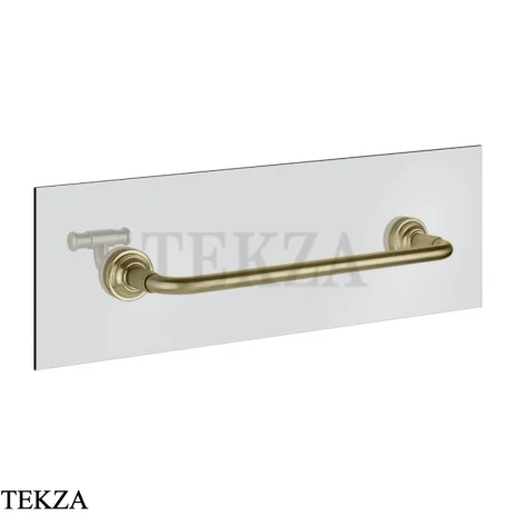 Gessi VENTI20 Полотенцедержатель для крепления на стекло, 30 см 65511-727, Brushed Brass PVD
