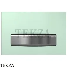 Geberit Sigma50 Клавиша смыва, стекло 115.788.SE.5, цвет зеленый/сталь