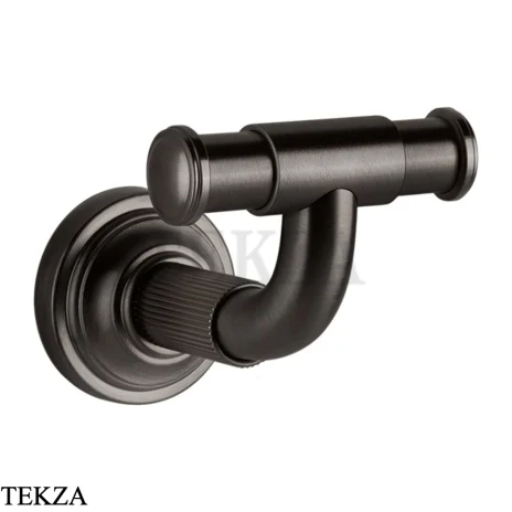 Gessi VENTI20 Крючок для полотенец двойной 65521-707, Black Metal Brushed PVD
