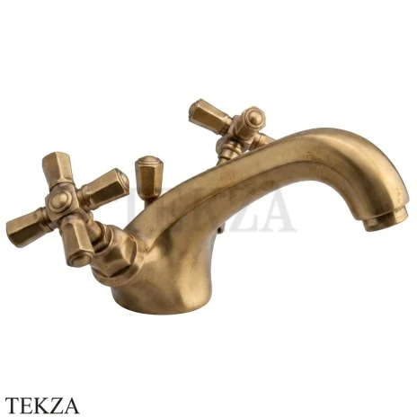 Nicolazzi TEIDE FOUR Смеситель для раковины, с донным клапаном 1932OG45, Raw Brass