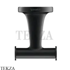 Duravit Starck T Крючок для халата и полотенца двойной 0099304600, черный матовый