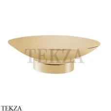 Boheme Uno Мыльница настольная круглая Uno 10981-G Gold Золото глянец